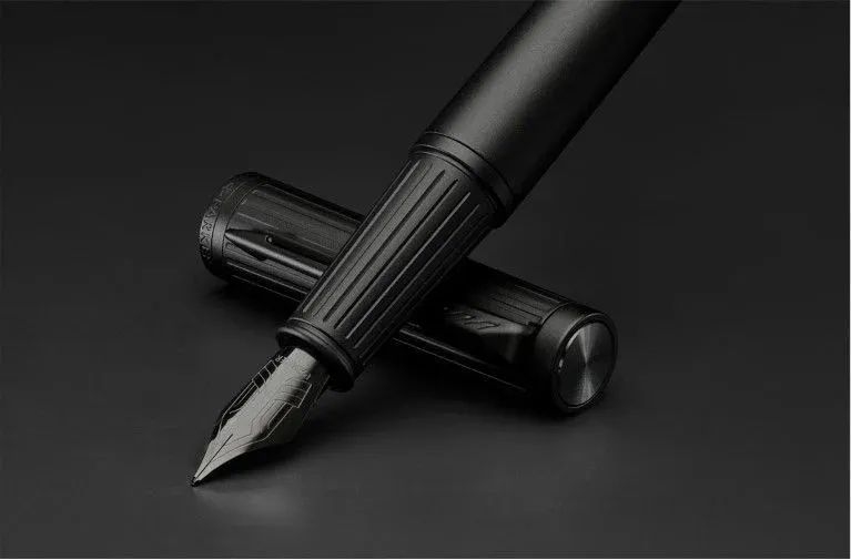 Ручка перьев. Parker Ingenuity Core F570 2182013 Black BT F сталь нержавеющая подар.кор. - фото 3