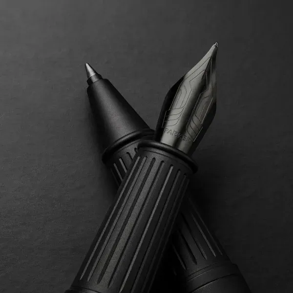 Ручка перьев. Parker Ingenuity Core F570 2182013 Black BT F сталь нержавеющая подар.кор. - фото 8