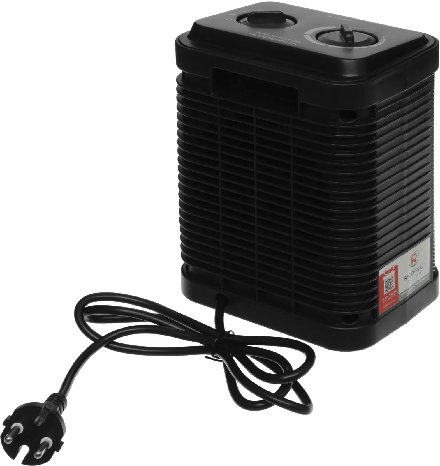 Тепловентилятор Royal Clima Notte RFH-N1500DC-BL 1500Вт черный - фото 2