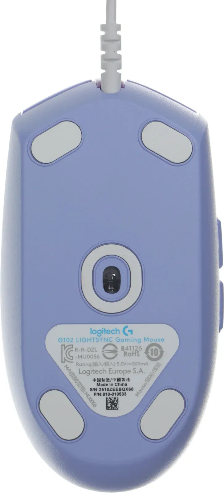 Мыши LOGITECH G102 LightSync - фото 4
