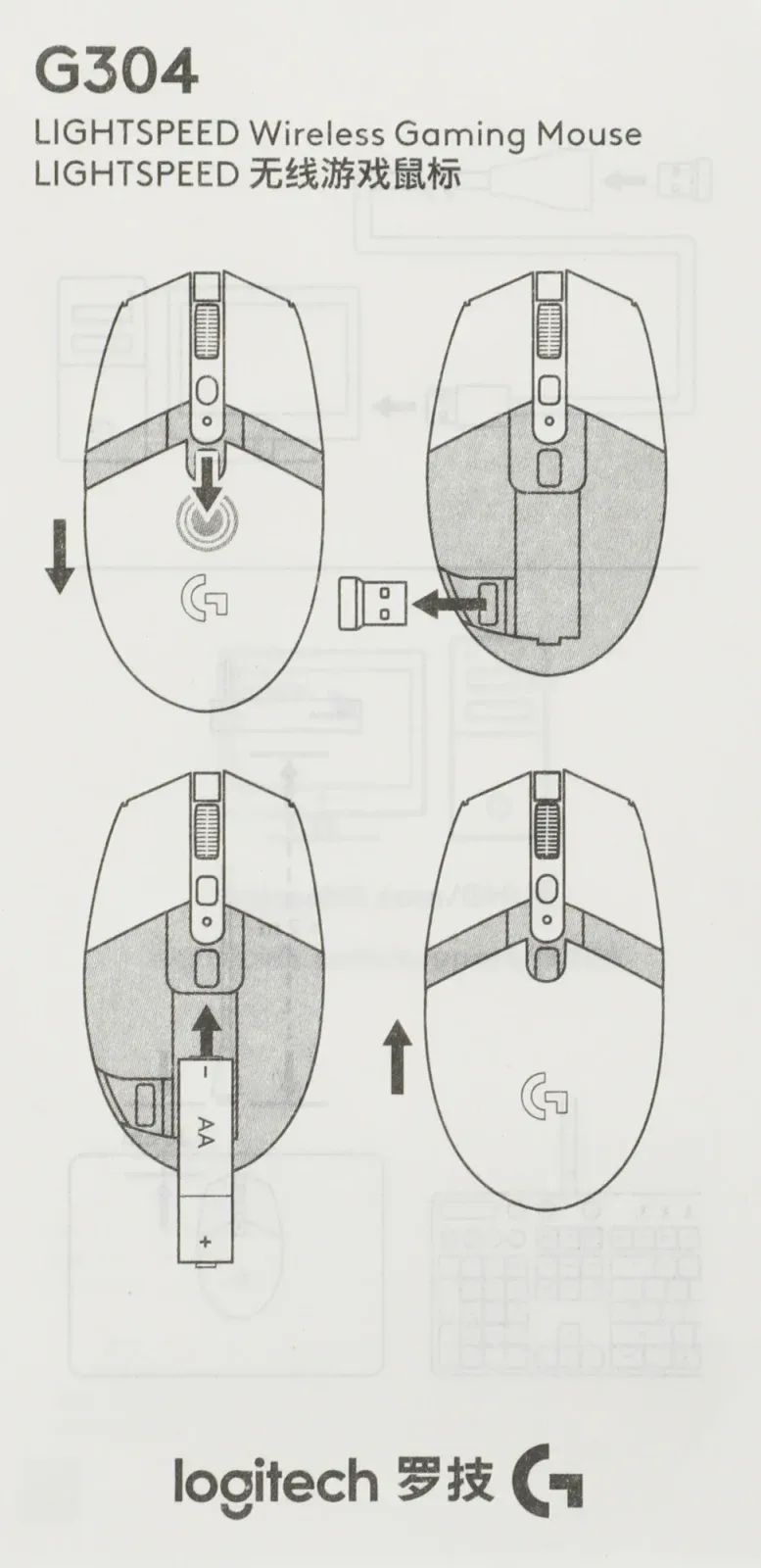 Мыши LOGITECH G304 Lightspeed - фото 4