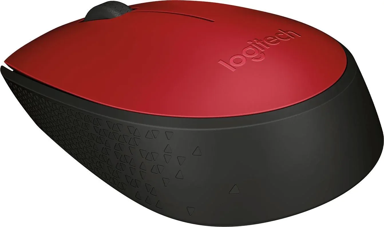 Мышь Logitech M171 красный/черный оптическая 1000dpi беспров. USB для ноутбука 2but 910-004645 - фото 2