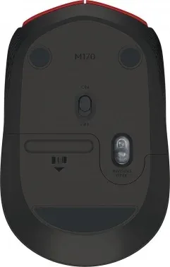 Мышь Logitech M171 красный/черный оптическая 1000dpi беспров. USB для ноутбука 2but 910-004645 - фото 8