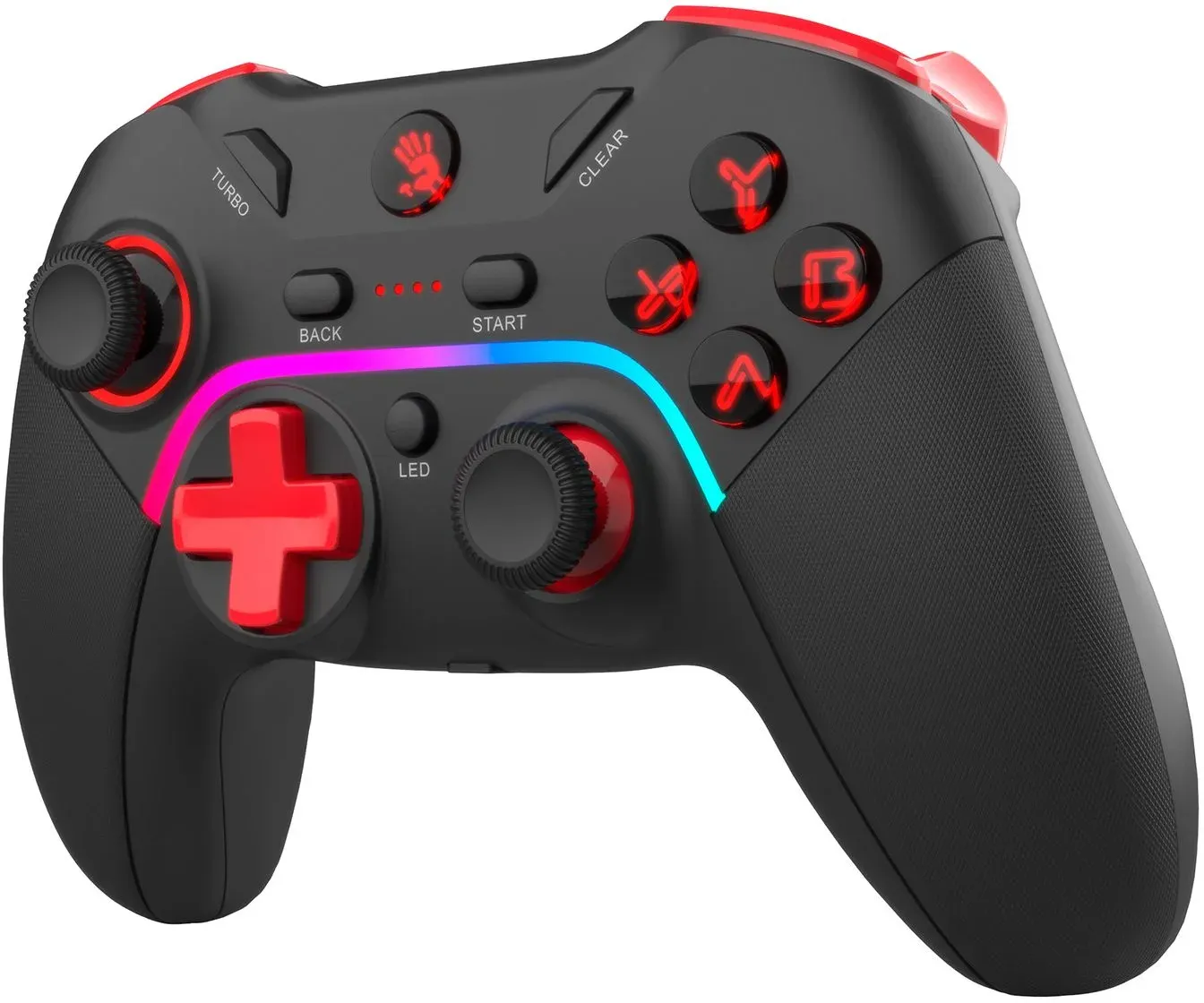 Геймпад A4Tech Bloody GPW70 Sports черный USB Беспроводной виброотдача обратная связь GPW70 SPORTS BLACK - фото 3