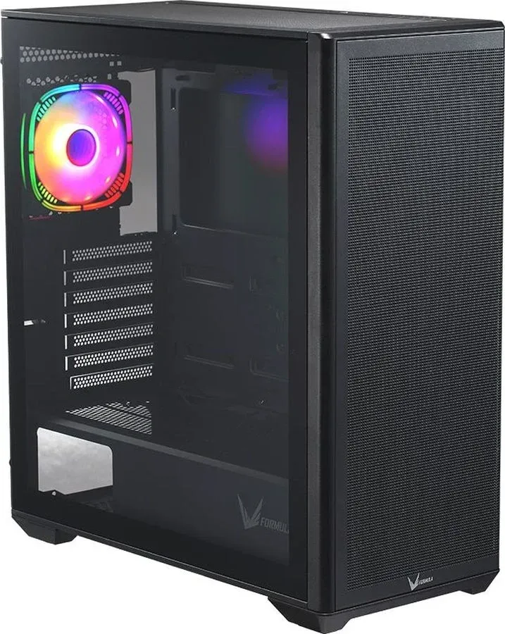 Корпус Formula Air Power G5 Plus черный без БП ATX 2xUSB2.0 audio bott PSU - фото 1