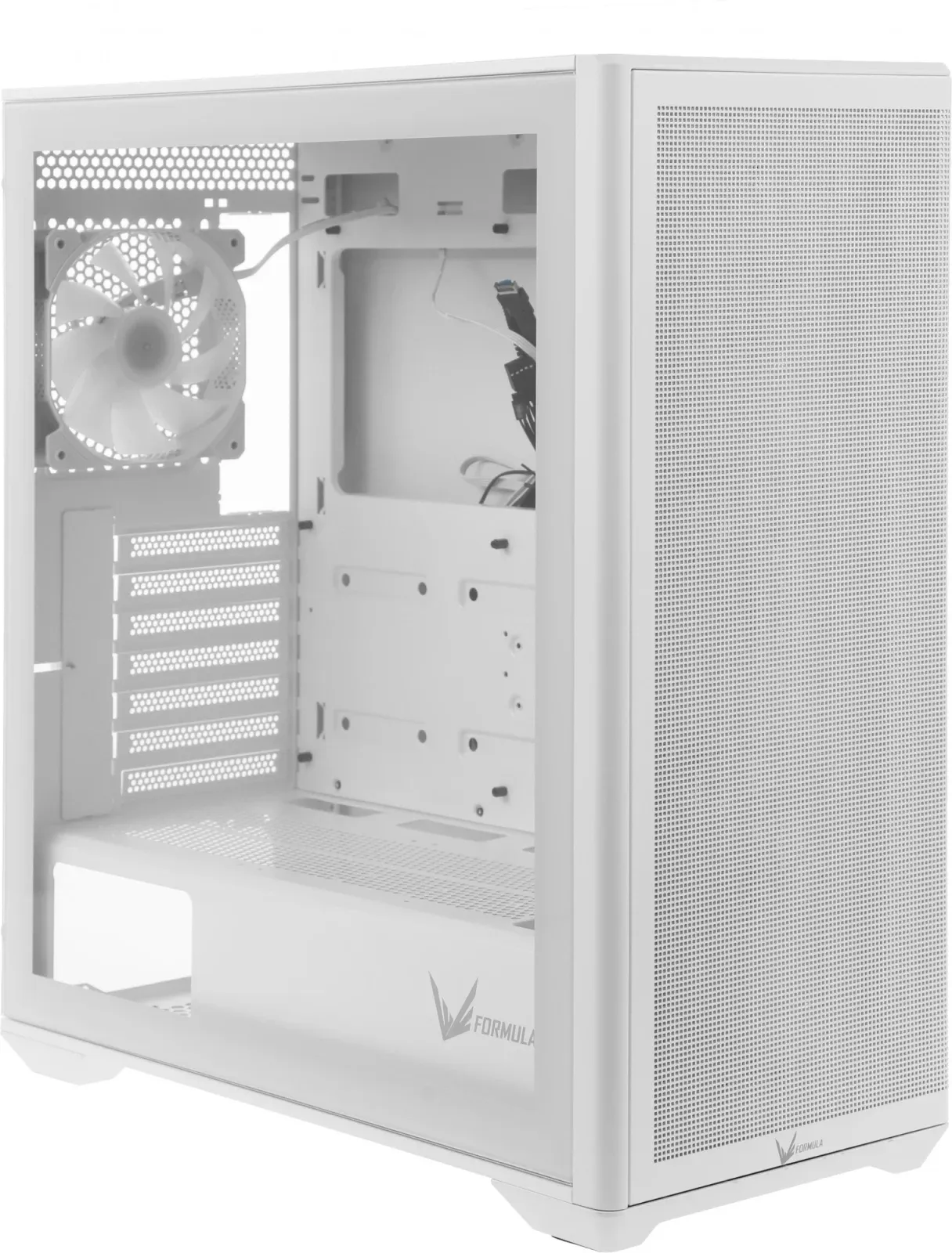 Корпус Formula Air Power G5 Plus белый без БП ATX 2xUSB2.0 audio bott PSU - фото 4
