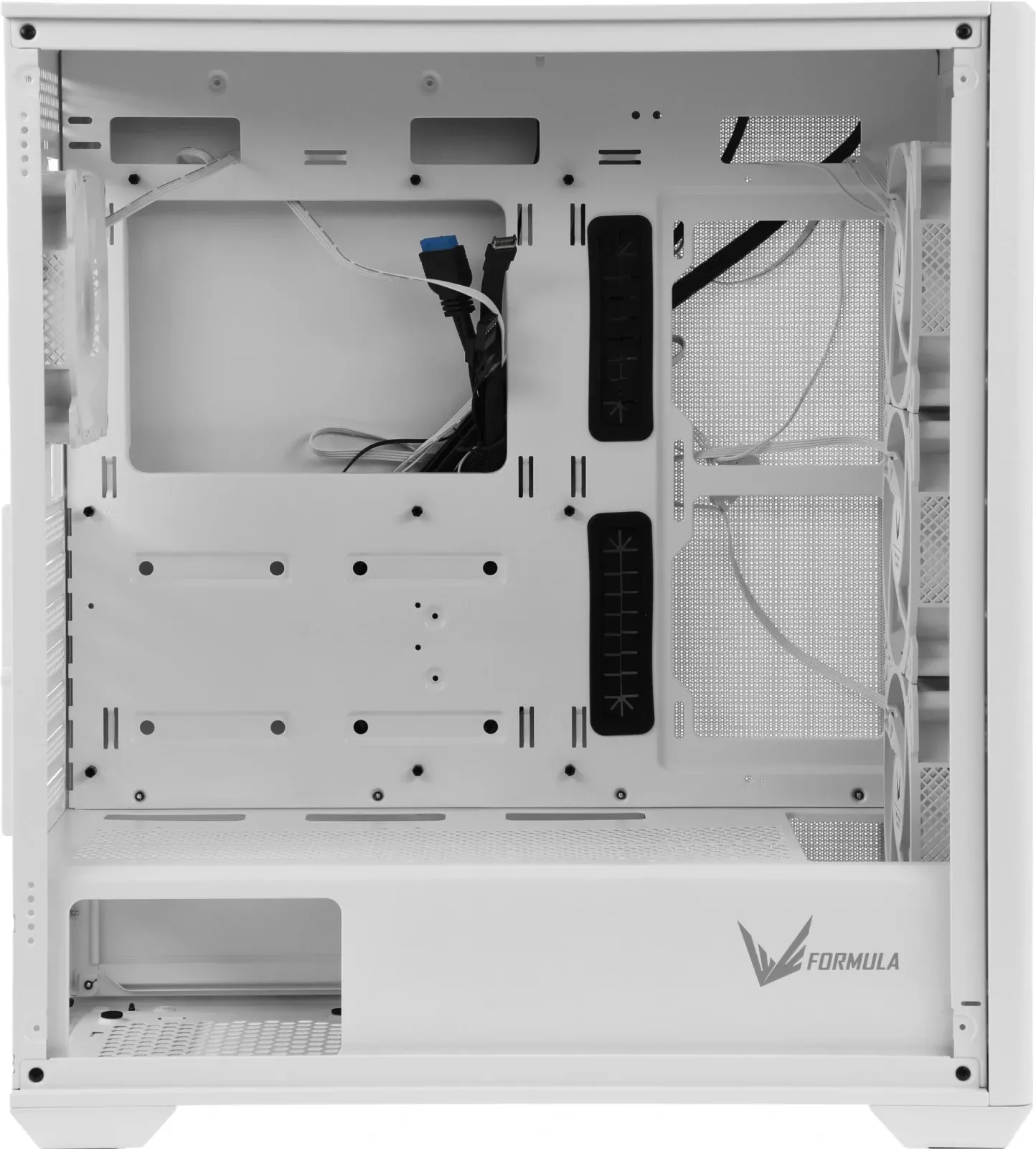 Корпус Formula Air Power G5 Plus белый без БП ATX 2xUSB2.0 audio bott PSU - фото 6