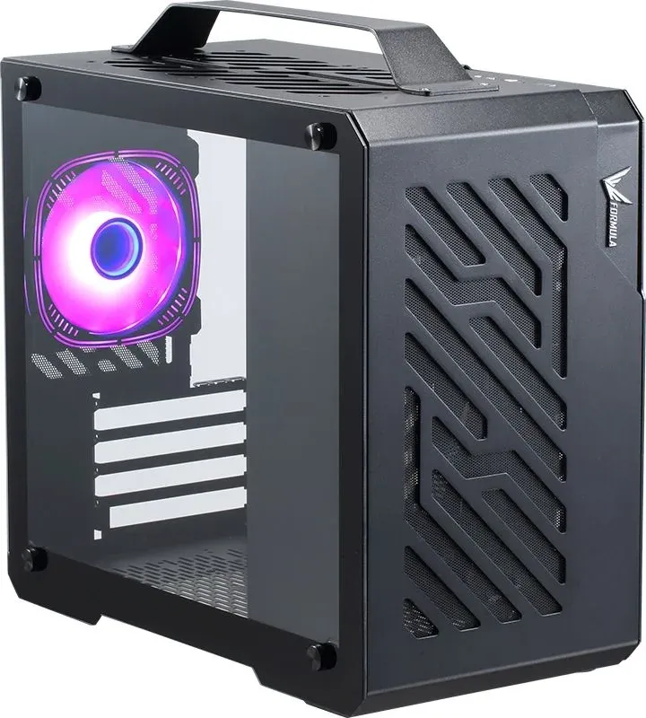 Корпус Formula Air Cube G3 черный без БП mATX 5x120mm 1xUSB3.0 1xUSB3.1 audio bott PSU - фото 1
