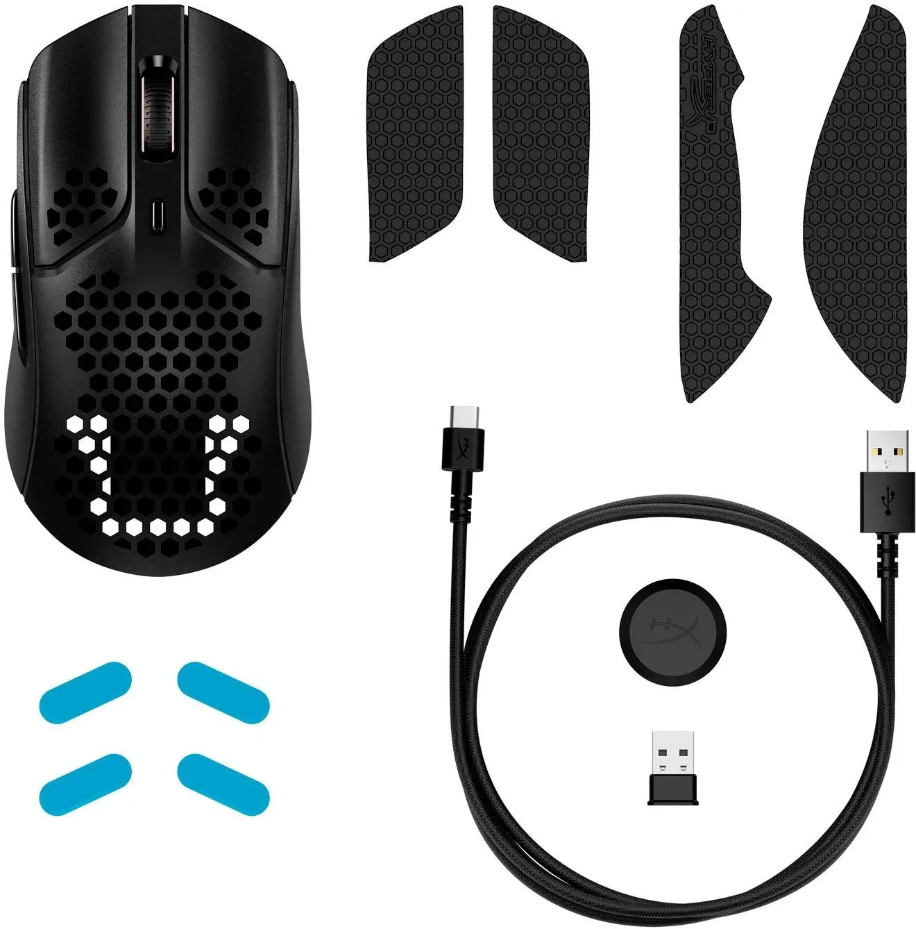Мышь HyperX Pulsefire Haste черный оптическая 16000dpi беспров. USB 5but 4P5D7AA - фото 7