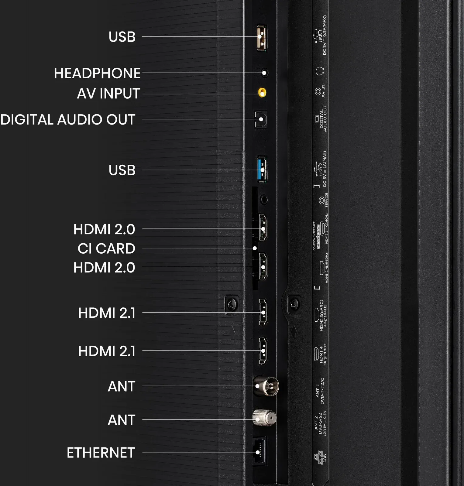 Телевизор LED Hisense 65 65UXKQ темно-серый 4K Ultra HD 120Hz DVB-T DVB-T2 DVB-C DVB-S DVB-S2 USB WiFi Smart TV - фото 7