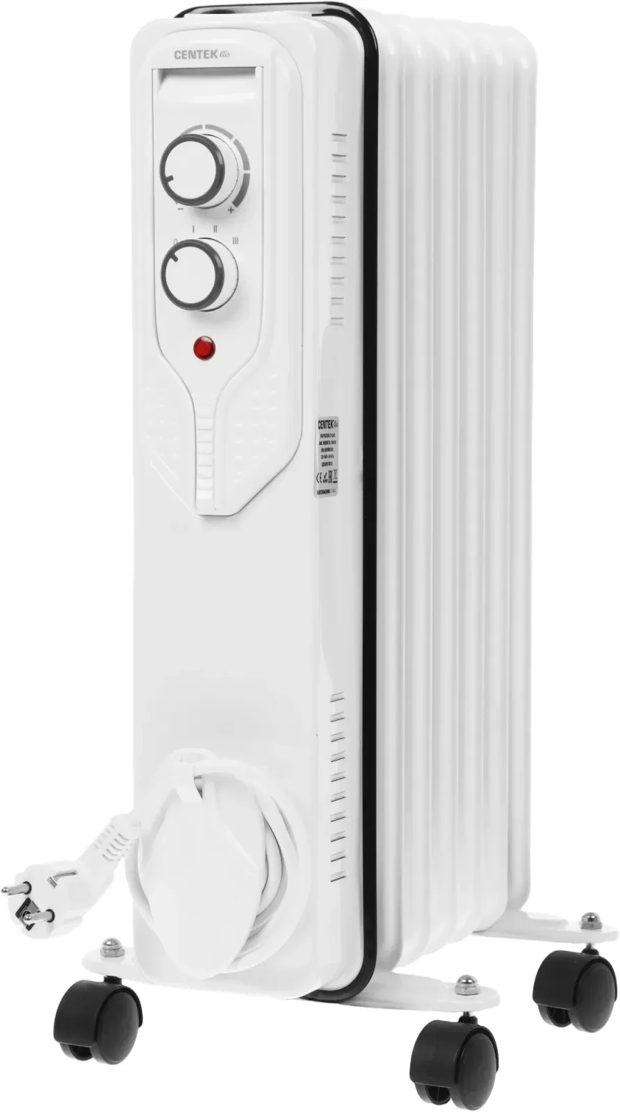 Радиатор масляный Centek CT-6205 1500Вт белый