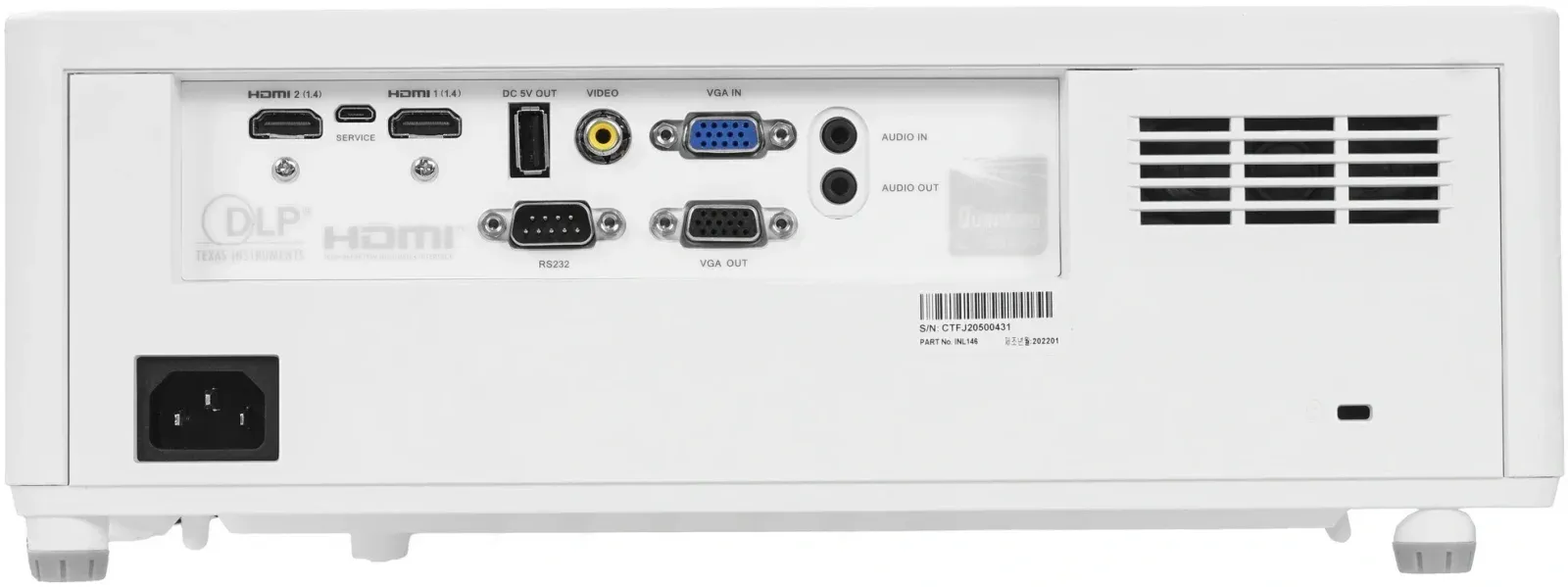 Проектор Infocus INL146 DLP 3500Lm LS 1280x800 2000000:1 ресурс лампы:30000часов 1xUSB typeA 2xHDMI 3.9кг, белый - фото 7