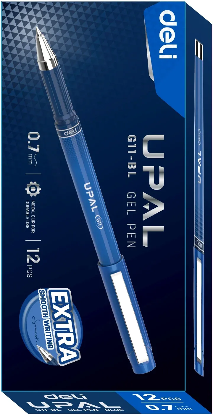 Гелевые ручки DELI EG11-BL-P - фото 4