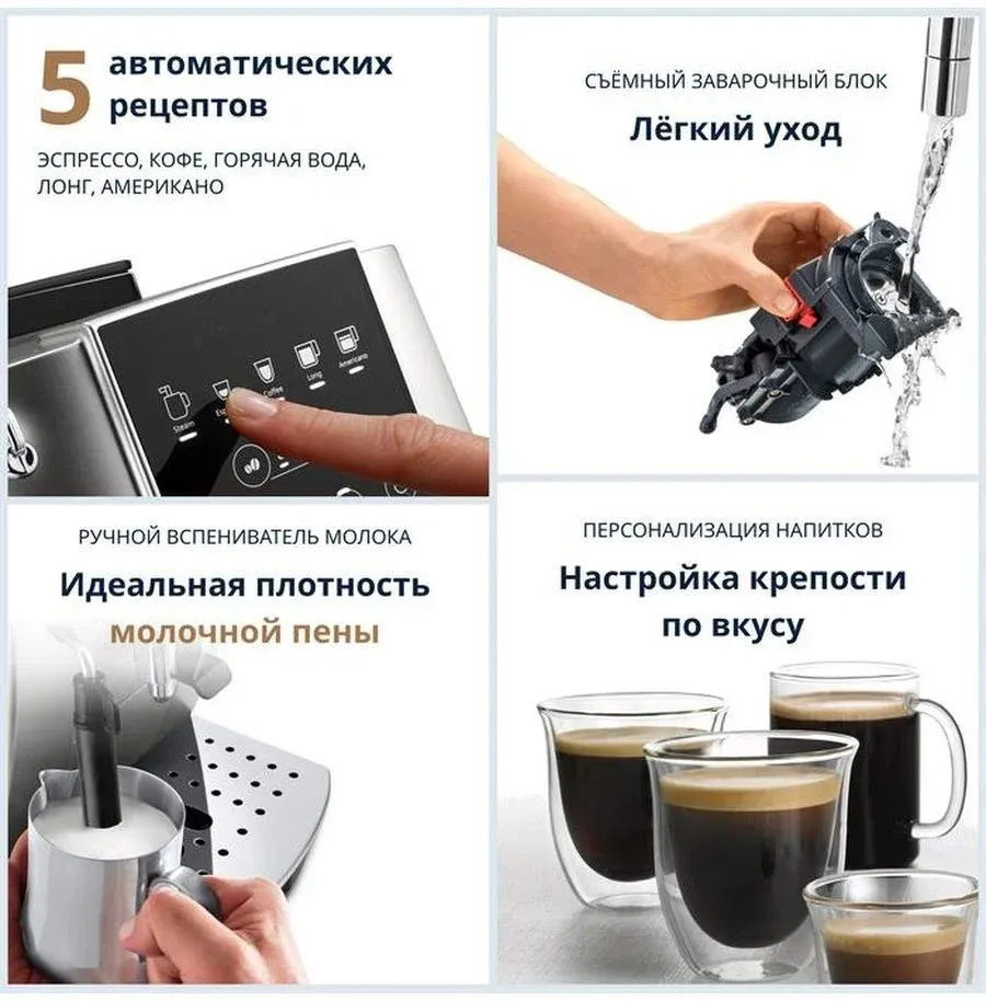 Кофемашина Delonghi ECAM220.31.SB 1450Вт черный/серебристый - фото 2