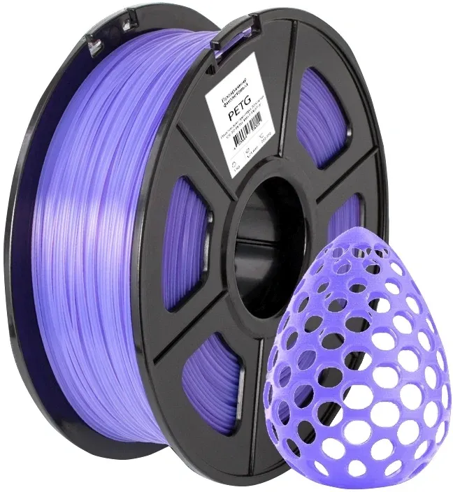 Пластик для принтера 3D Cactus CS-3D-PETG-1KG-T-PURPLE PETG d1.75мм 1кг L316м 1цв. - фото 2
