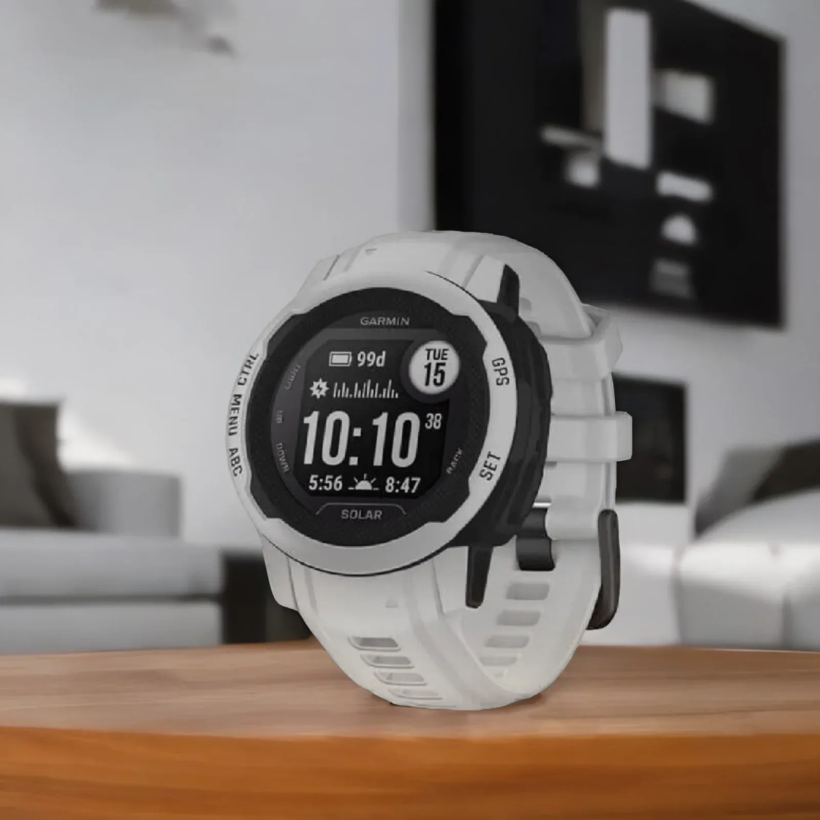 Смарт-часы Garmin Instinct 2 Solar 40мм 0.9 AMOLED корп.черный/серый рем.серый 010-02564-01 - фото 4