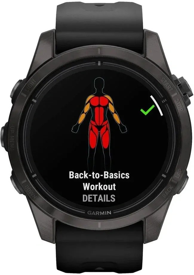 Смарт-часы Garmin Epix Pro Gen 2 Sapphire 30.4мм 1.2 AMOLED корп.черный рем.черный 010-02802-15 - фото 2