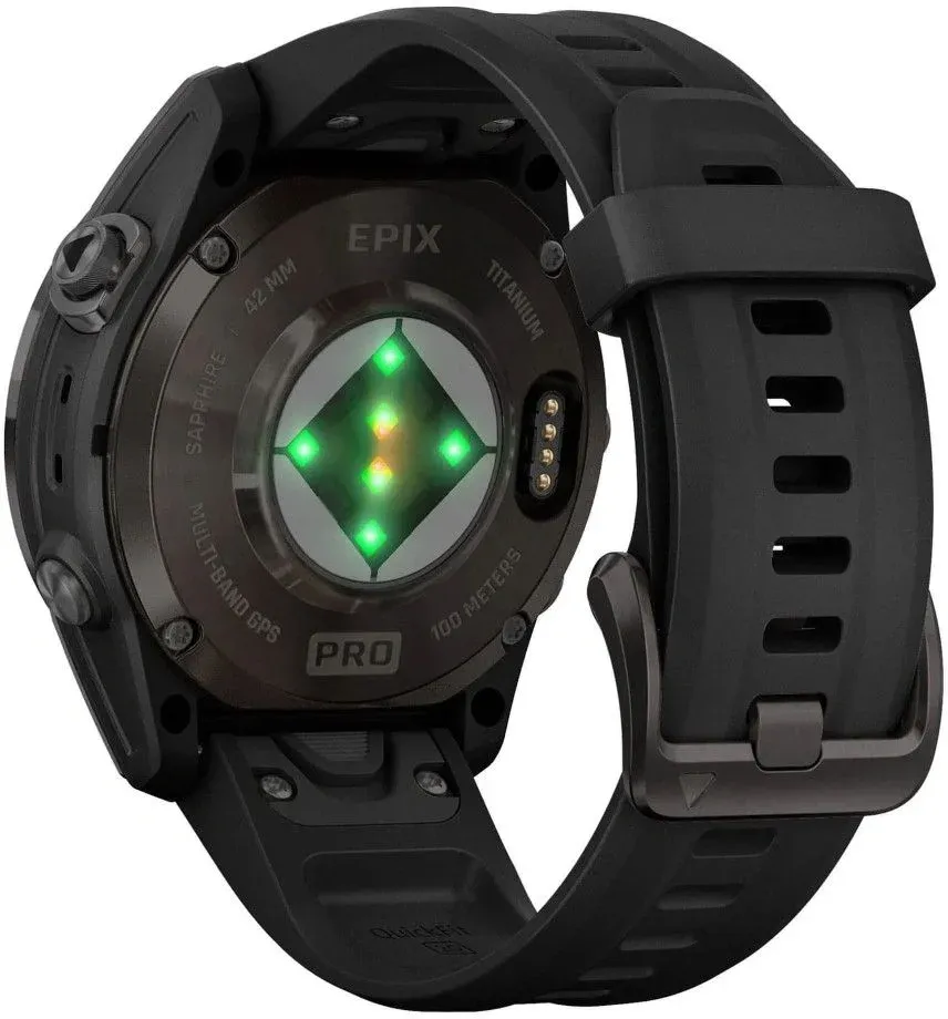 Смарт-часы Garmin Epix Pro Gen 2 Sapphire 30.4мм 1.2 AMOLED корп.черный рем.черный 010-02802-15 - фото 5