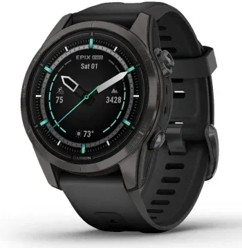 Смарт-часы Garmin Epix Pro Gen 2 Sapphire 30.4мм 1.2 AMOLED корп.черный рем.черный 010-02802-15 - фото 6