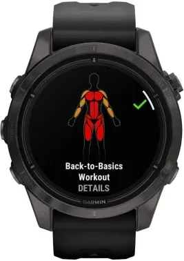 Смарт-часы Garmin Epix Pro Gen 2 Sapphire 30.4мм 1.2 AMOLED корп.черный рем.черный 010-02802-15 - фото 7