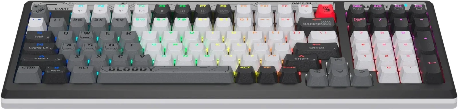 Клавиатура A4Tech B950 механическая серый USB for gamer LED кабель 1.8м - фото 7