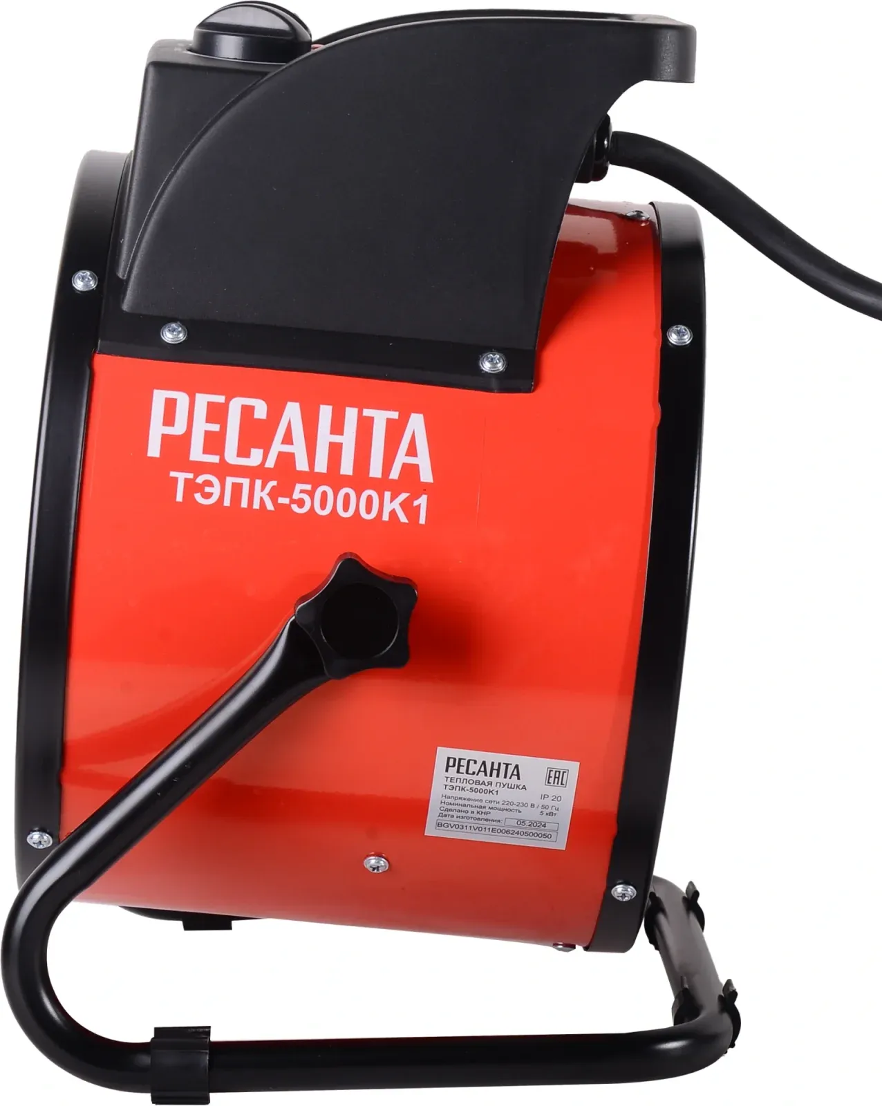 Тепловая пушка электрическая Ресанта ТЭПК-5000К1 5000Вт красный/черный - фото 3