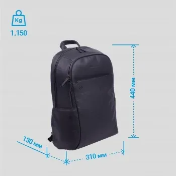 Рюкзак Piquadro Black Square CA4762B3/N черный натур.кожа, 22.8 л - фото 8