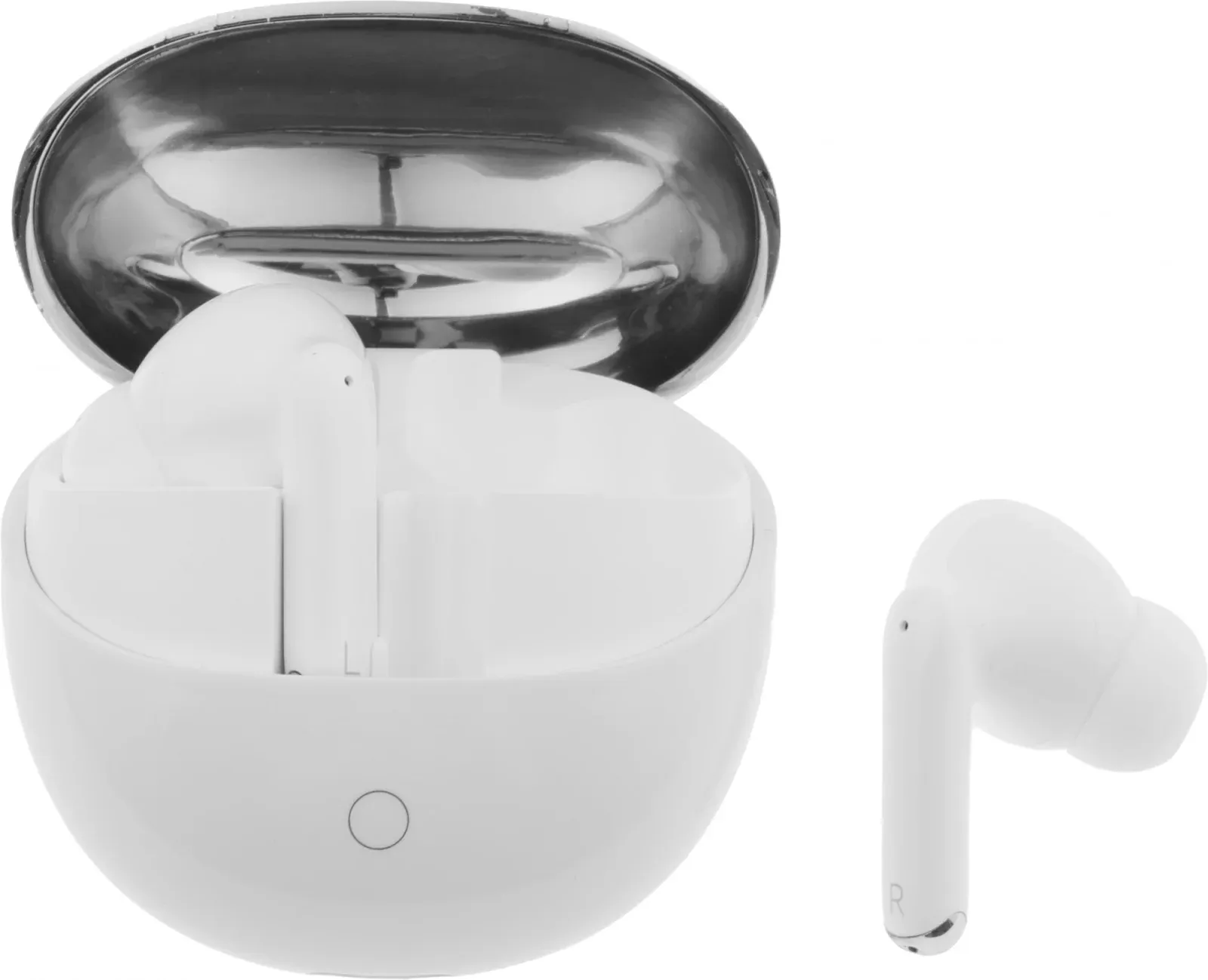 Гарнитура вкладыши Deppa Air Joy белый беспроводные bluetooth в ушной раковине 44310 - фото 3