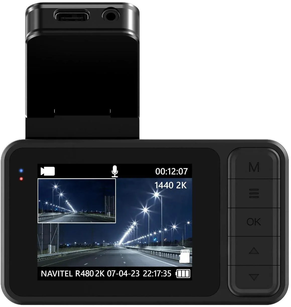 Видеорегистратор Navitel R480 2K черный 1440x2560 1440p 160гр. CV7327 - фото 4
