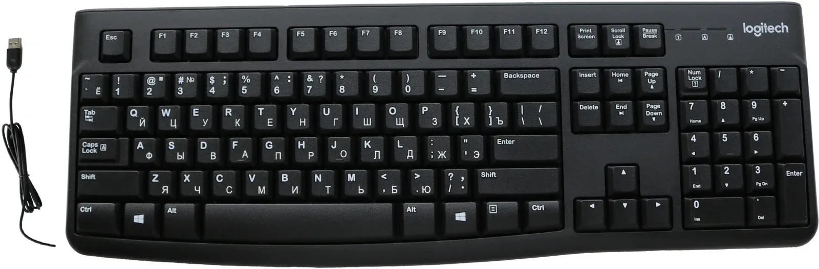 Клавиатуры LOGITECH K120 черный - фото 2