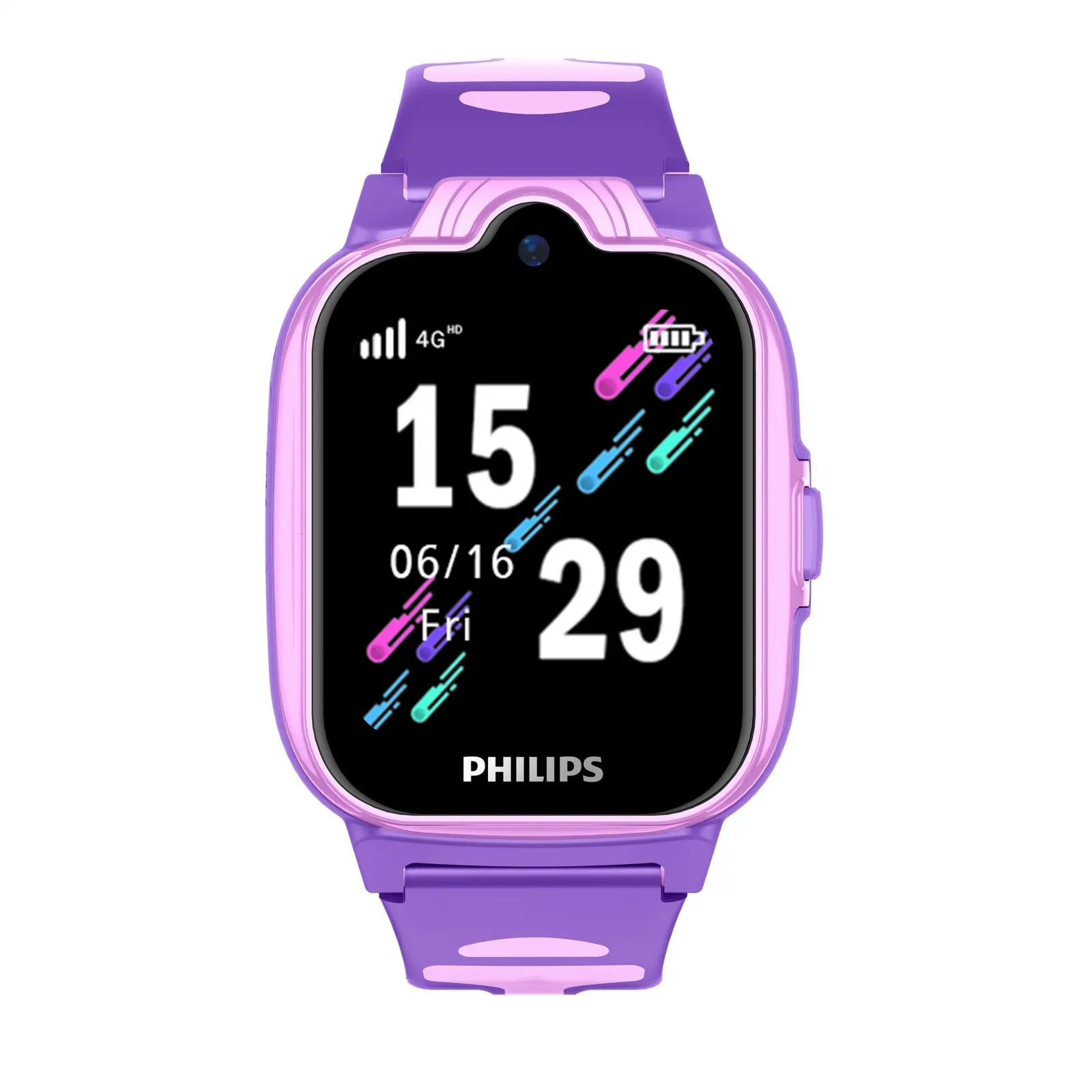 Смарт-часы Philips Kids W6610 1.69 IPS корп.розовый рем.розовый CTW6610PK/00 - фото 1