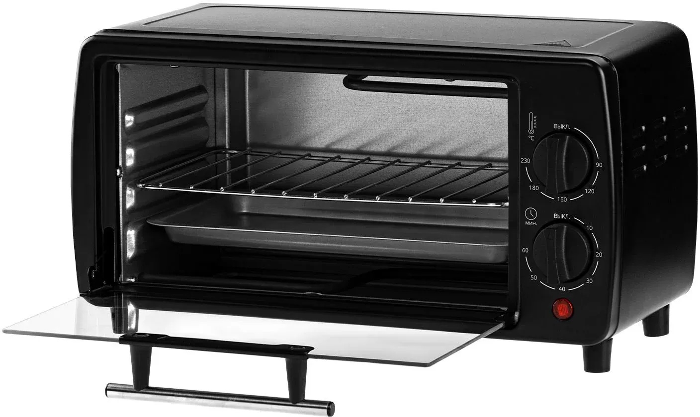 Мини-печь Galaxy Line GL 2625 8л. 1000Вт черный, 8 л - фото 2