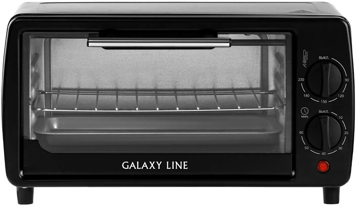 Мини-печь Galaxy Line GL 2625 8л. 1000Вт черный, 8 л - фото 3