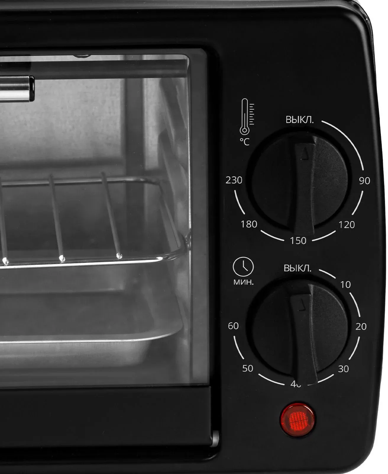Мини-печь Galaxy Line GL 2625 8л. 1000Вт черный, 8 л - фото 5