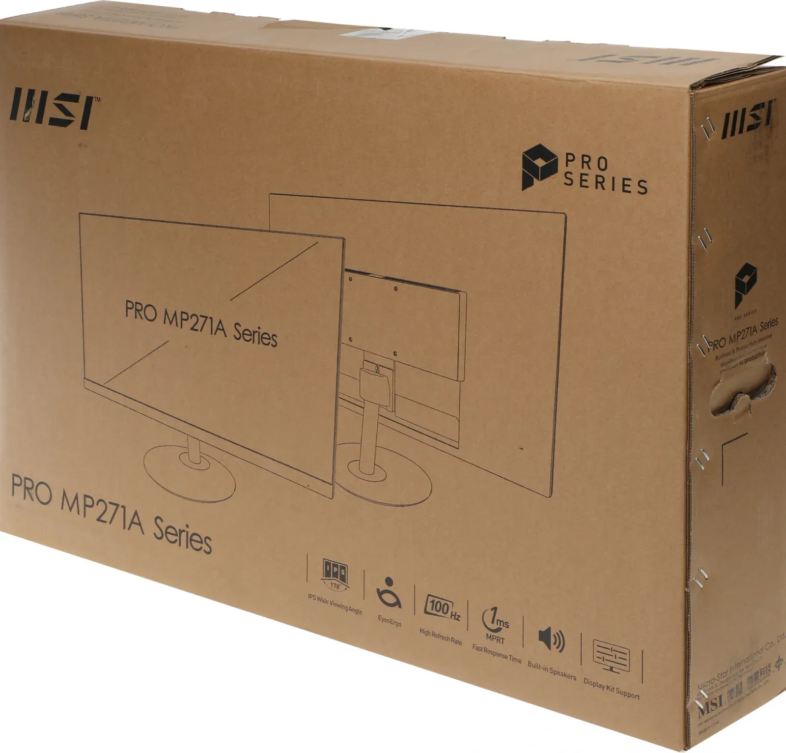Монитор MSI 27 Pro MP271A черный IPS LED 1ms 16:9 HDMI M/M матовая 300cd 178гр/178гр 1920x1080 100Hz VGA DP FHD 3.9кг - фото 6