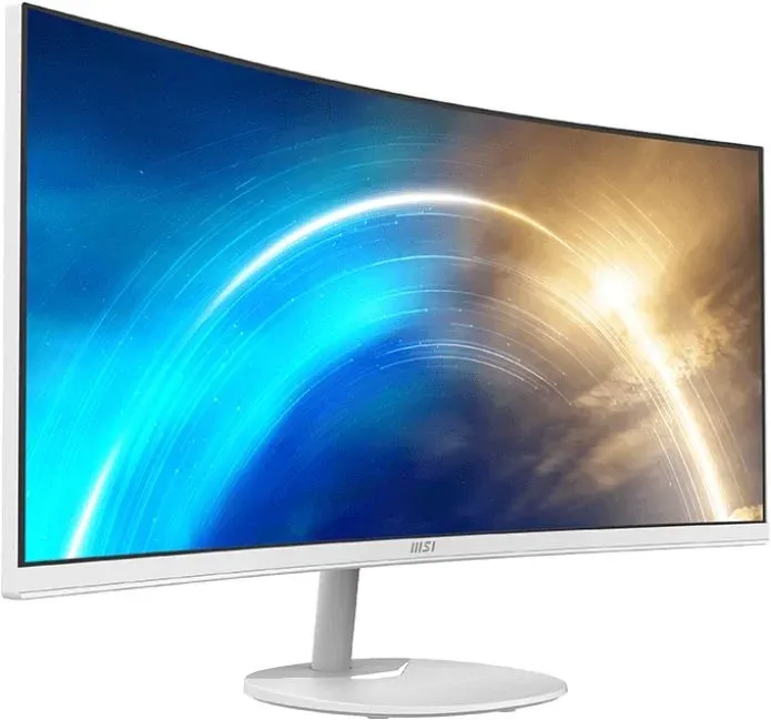 Монитор MSI 34 Pro MP341CQW белый VA LED 1ms 21:9 HDMI M/M матовая 300cd 178гр/178гр 3440x1440 100Hz DP 2K 7.7кг - фото 2