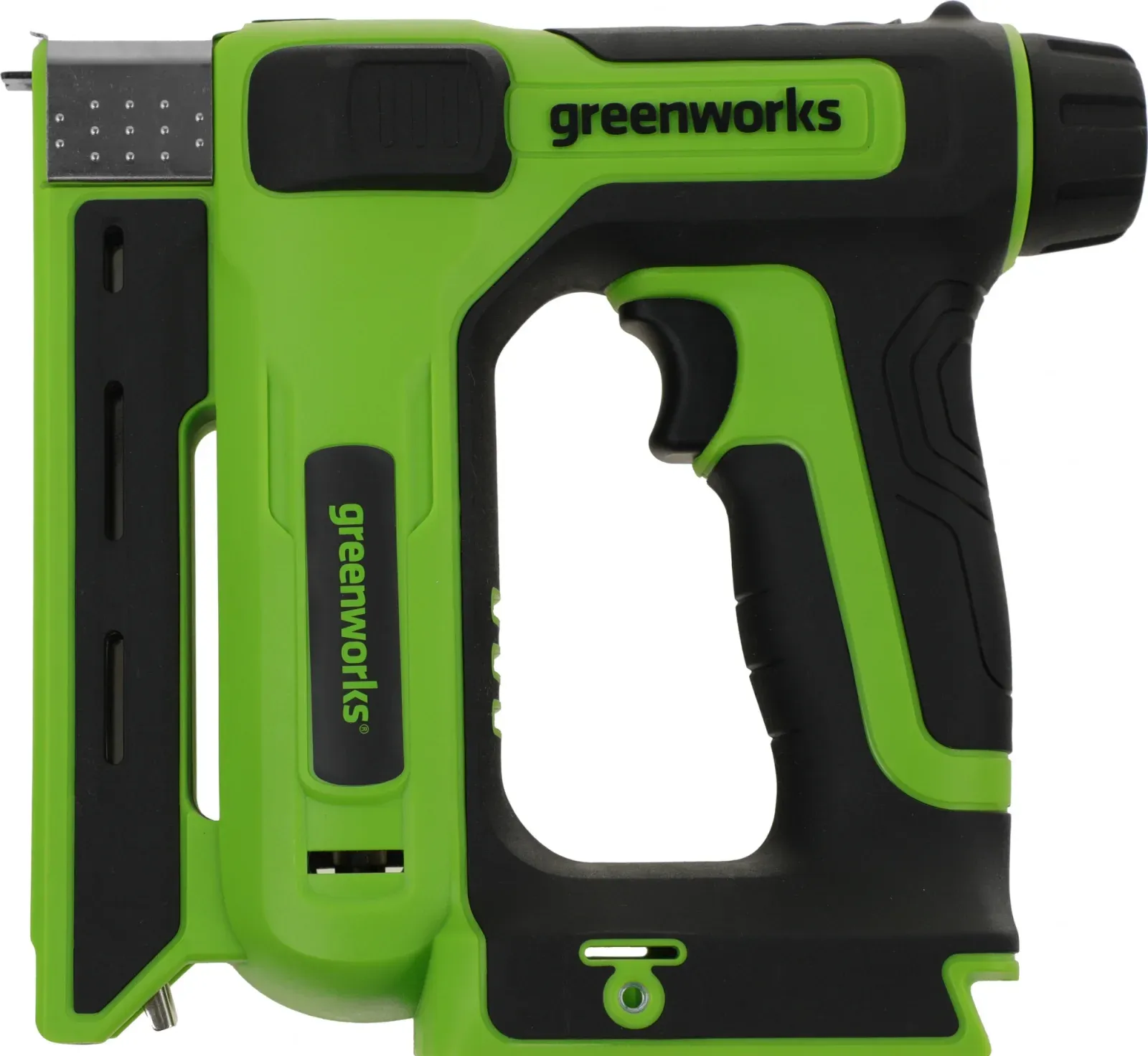 Степлер ручной Greenworks G24CS10 скобы 4/55/90/18GA - фото 2