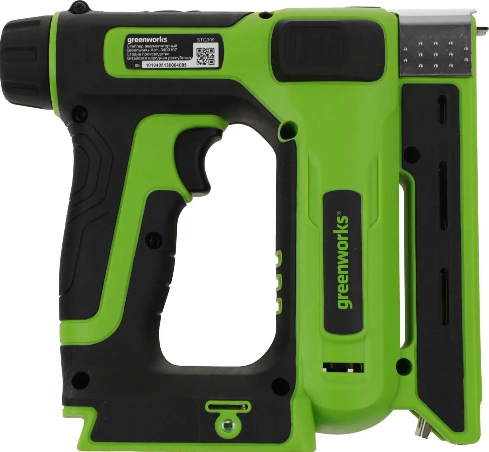 Степлер ручной Greenworks G24CS10 скобы 4/55/90/18GA - фото 3