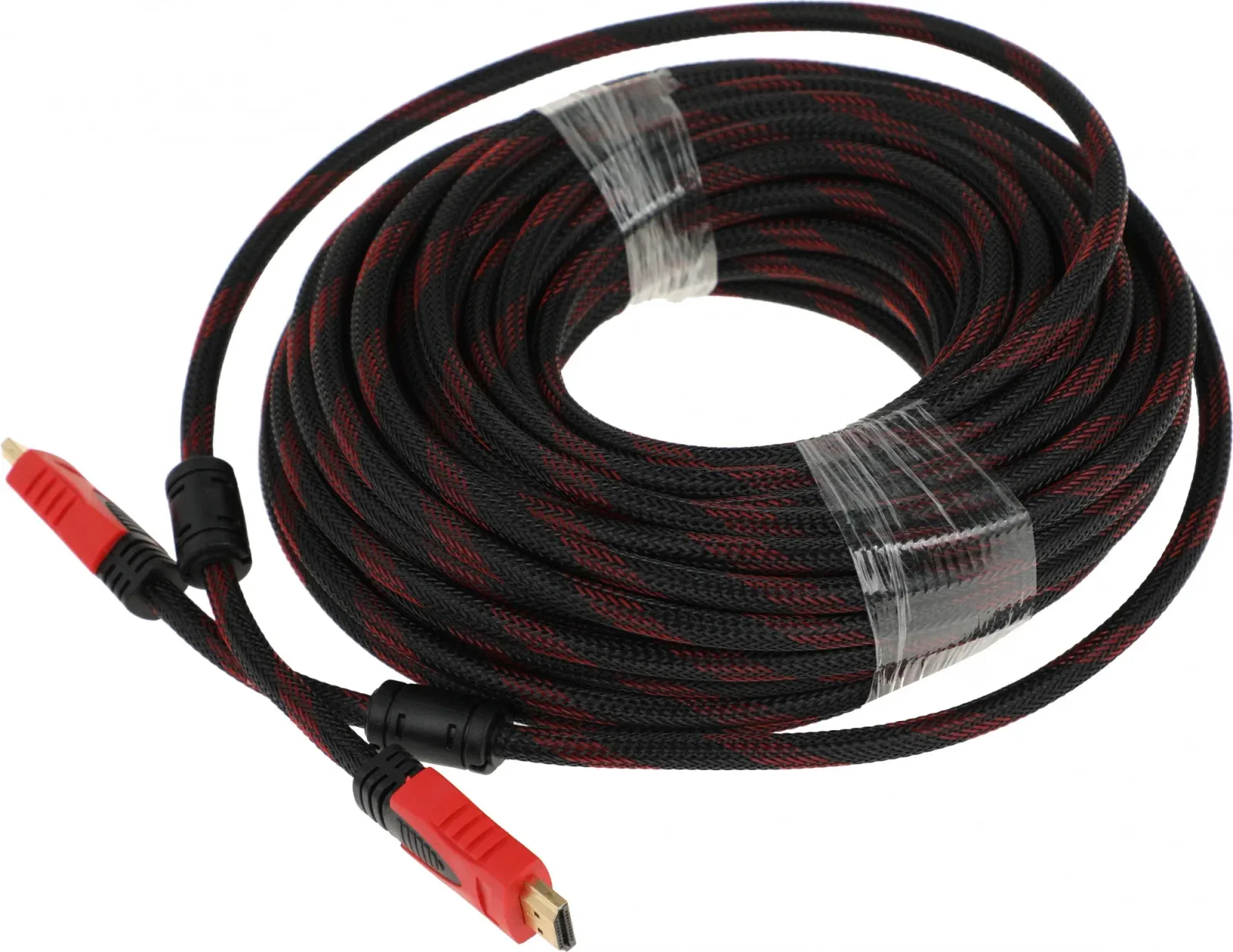 Кабель соединительный аудио-видео Premier 5-813R HDMI m/HDMI m 20м. феррит.кольца черный/красный 5-813R 20.0 - фото 3