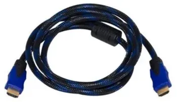 Кабель соединительный аудио-видео Premier 5-813BL HDMI m/HDMI m 1.5м. феррит.кольца черный/синий 5-813BL 1.5 - фото 5