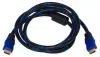 Кабель соединительный аудио-видео Premier 5-813BL HDMI m/HDMI m 1.5м. феррит.кольца черный/синий 5-813BL 1.5 - фото 8