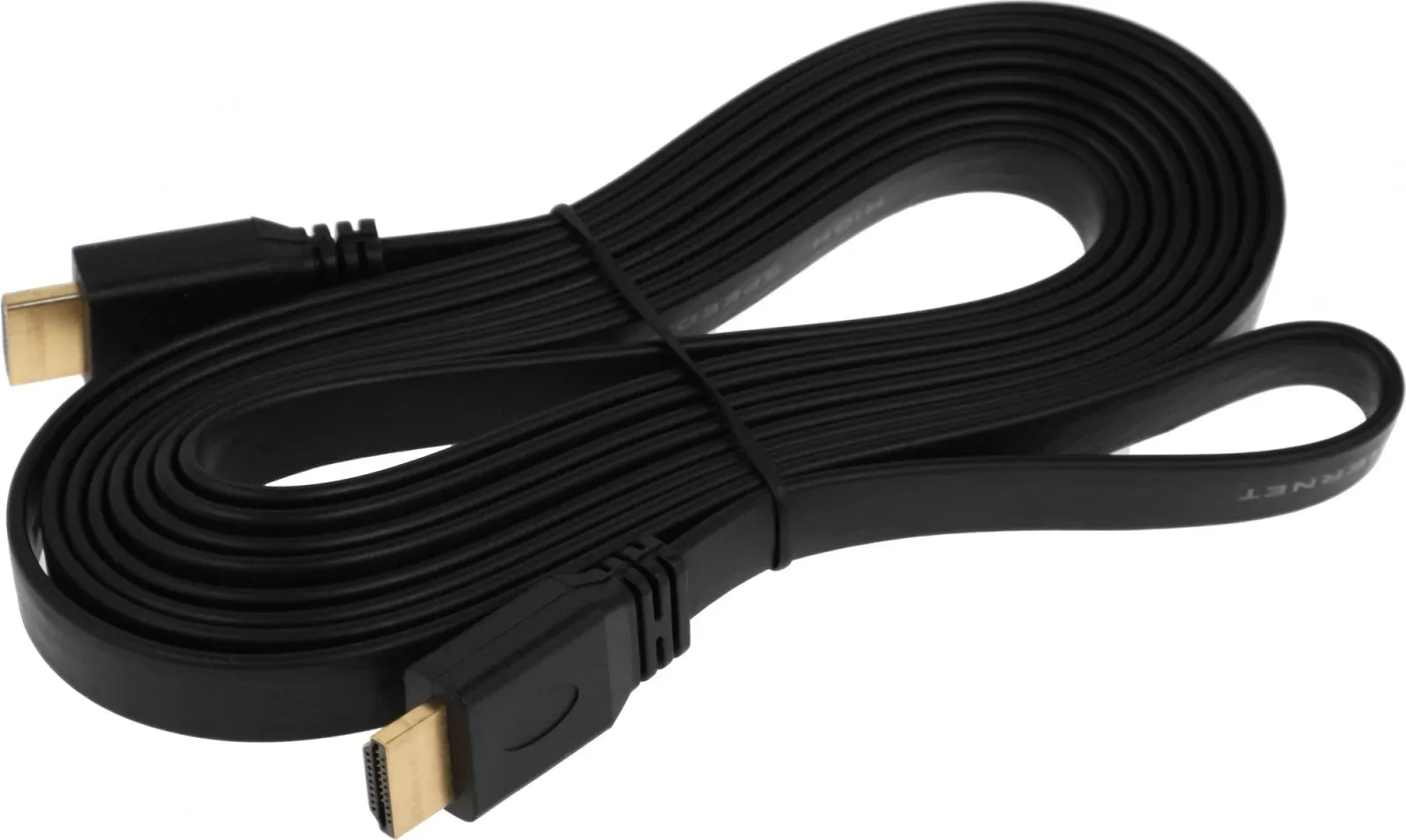 Кабель соединительный аудио-видео Premier 5-815F HDMI m/HDMI m 3м. черный 5-815F 3.0 - фото 2