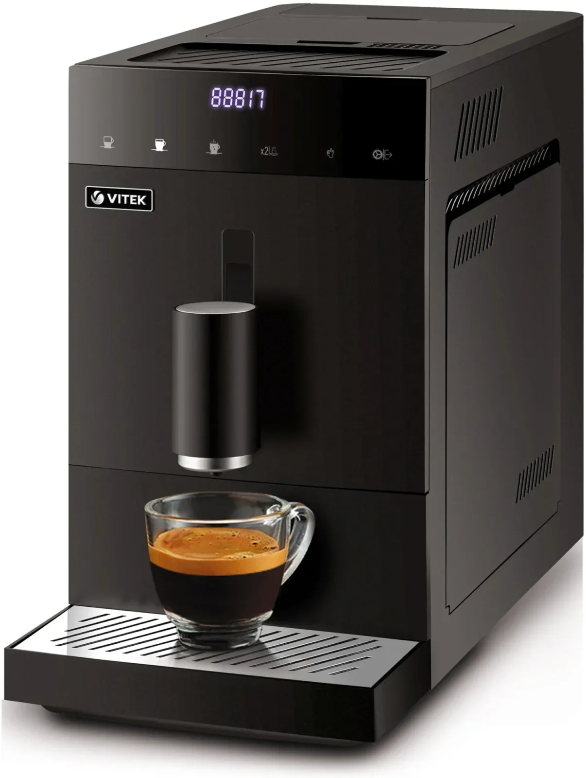 Кофемашина Vitek Metropolis VT-8700 1350Вт черный - фото 1