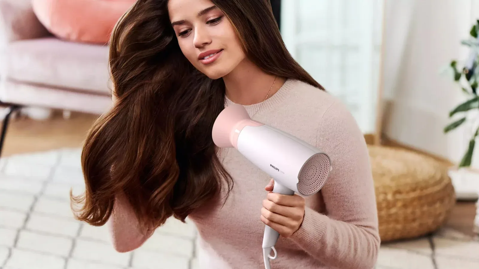 Фен Philips BHD300/00 1600Вт белый/розовый - фото 3