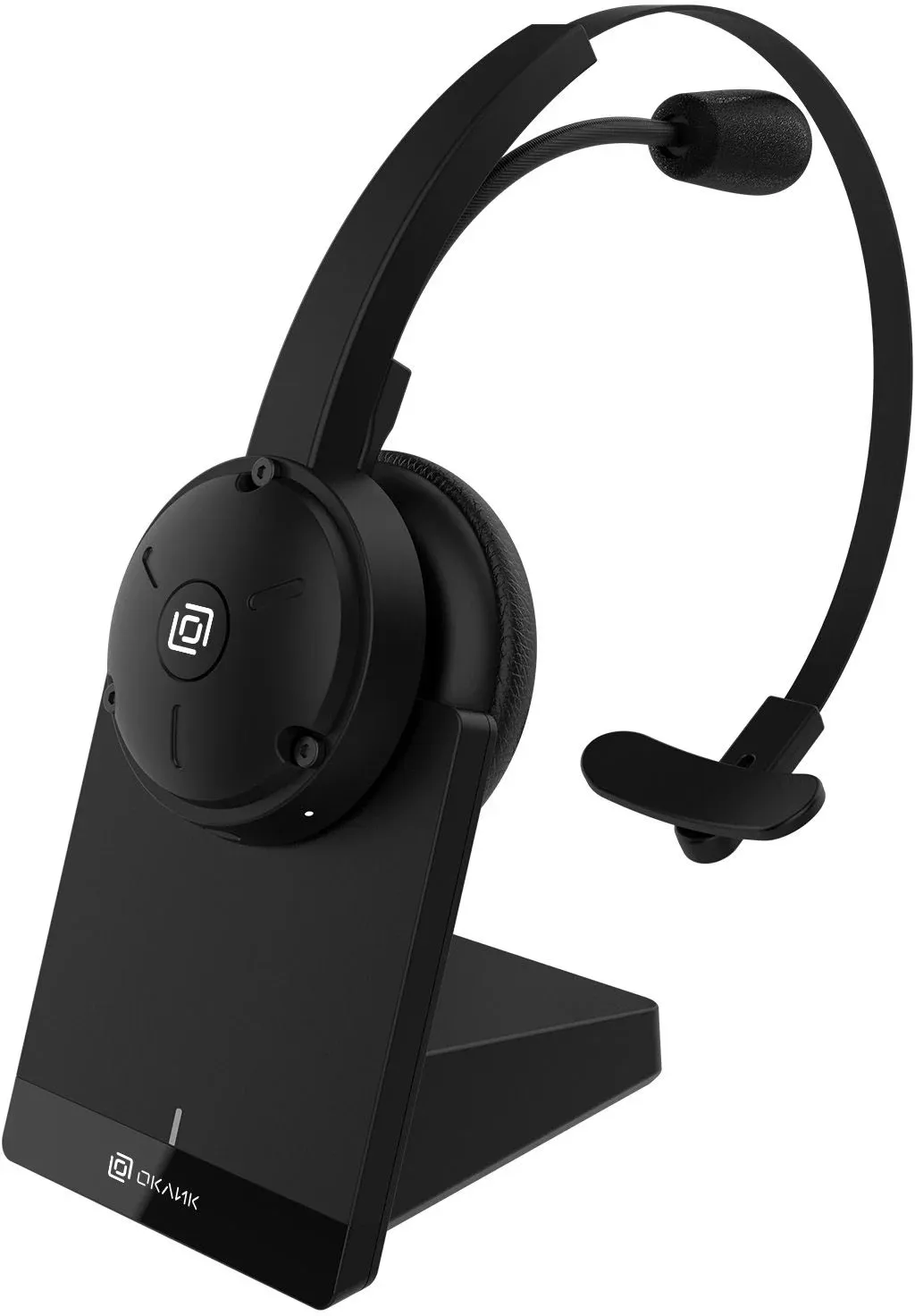 Наушники с микрофоном Оклик HS-L700 черный 1.5м накладные BT оголовье 1978708 - фото 3