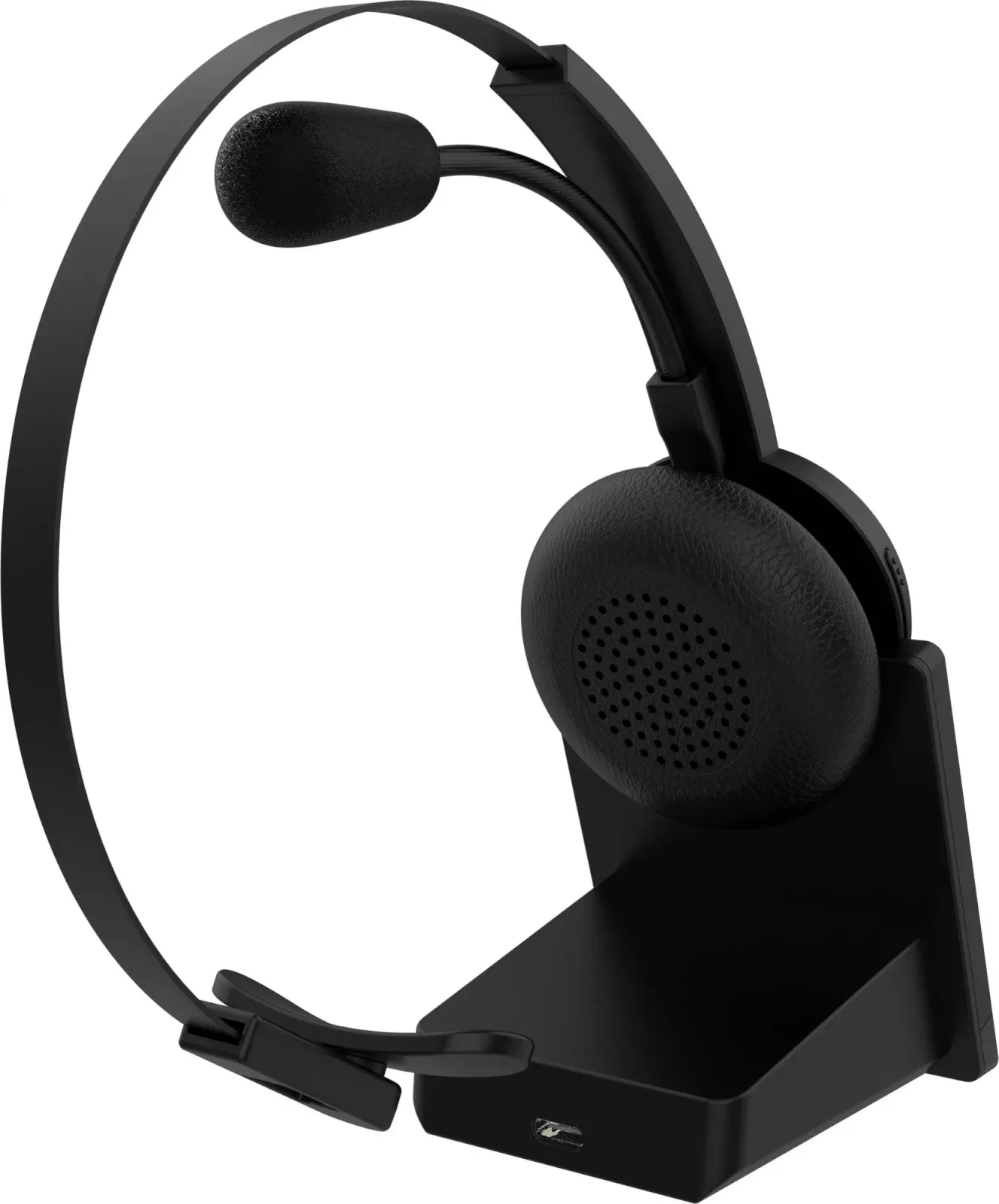 Наушники с микрофоном Оклик HS-L700 черный 1.5м накладные BT оголовье 1978708 - фото 4
