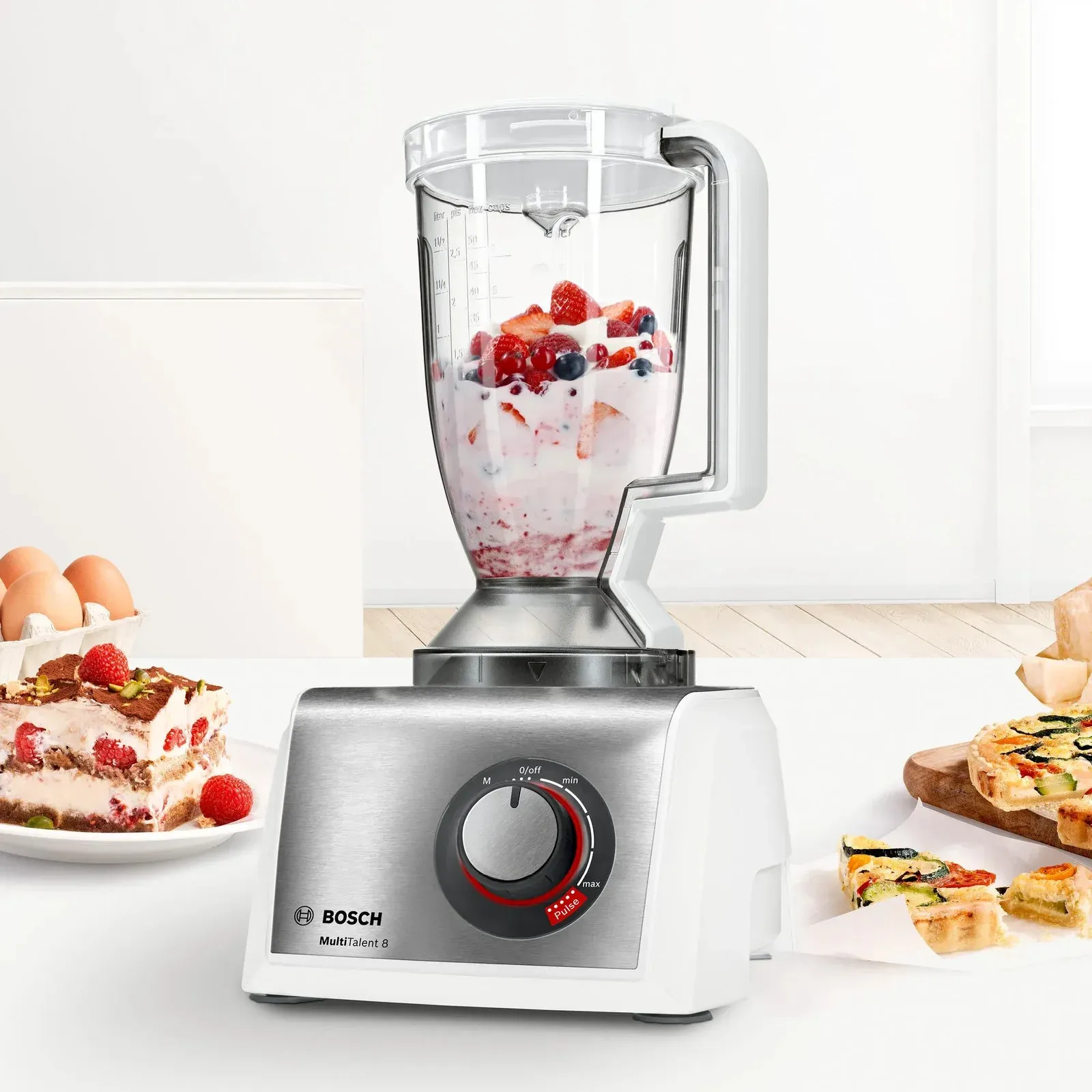 Кухонный комбайн Bosch MC812S844 1250Вт белый - фото 4