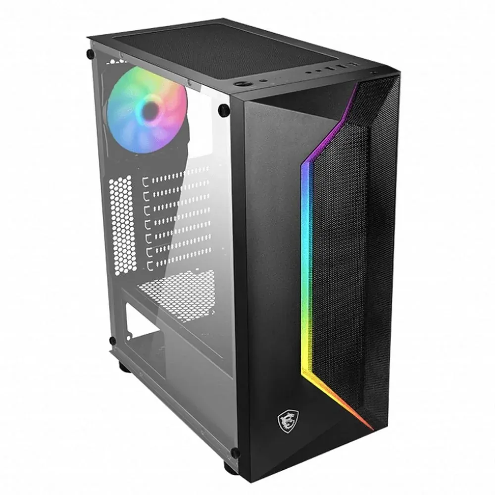 Корпус MSI MAG VAMPIRIC 100R черный без БП ATX 4x120mm 2x140mm 2xUSB2.0 1xUSB3.0 audio bott PSU - фото 2