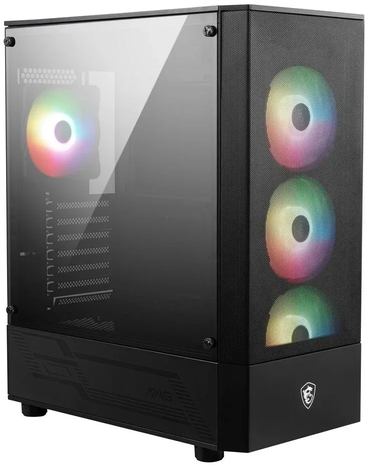 Корпус MSI MAG FORGE 112R черный без БП ATX 2x120mm 4x140mm 2xUSB3.0 audio bott PSU - фото 2