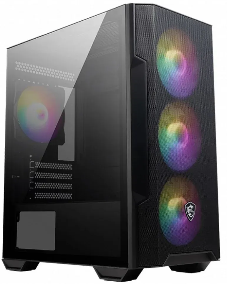 Корпус MSI MAG FORGE M100R черный без БП mATX 2x120mm 2xUSB2.0 1xUSB3.0 audio bott PSU - фото 1